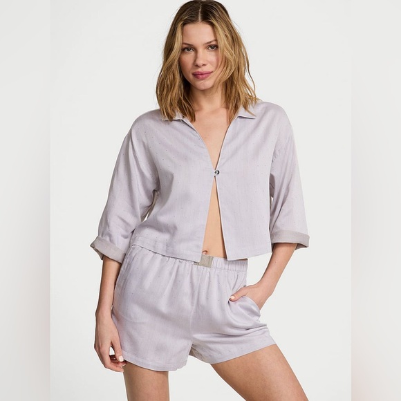 Victoria's Secret Other - Victoria's Secret Light Gray Pajama Set